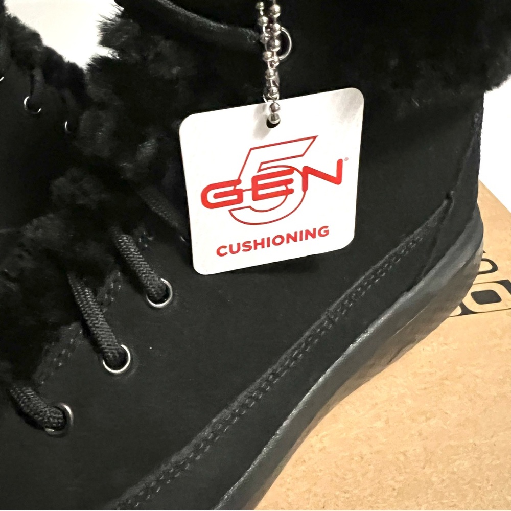 Skechers On-the-Go Winter Chill Water Resistant Suede Boots- Black GENERATION 5